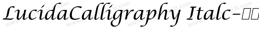 LucidaCalligraphy Italc字体转换